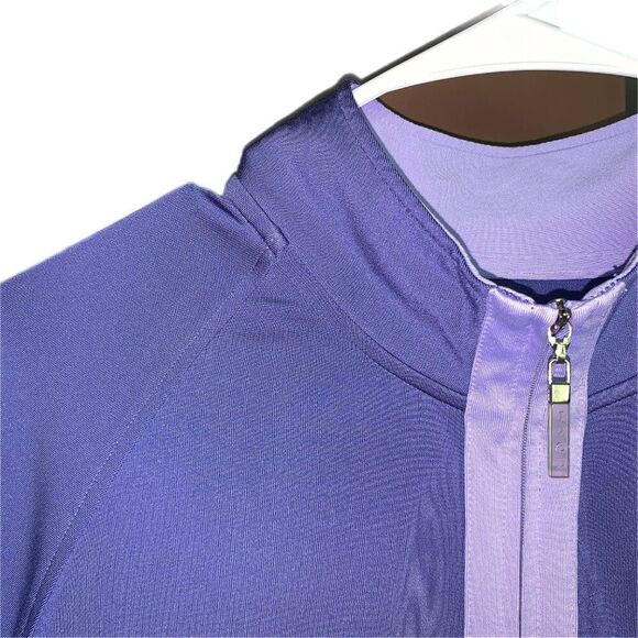 IZOD Sport Womens Light Sweatshirt Full Zip Up Athletic Wear Stretchy Pu… - Picture 4 of 9